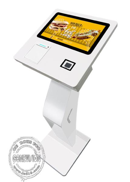 15.6'' Touch Screen Terminal Self Ordering Payment Kiosk With Printer 2D Scanner