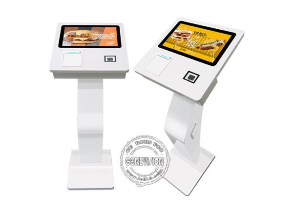 15.6'' Touch Screen Terminal Self Ordering Payment Kiosk With Printer 2D Scanner