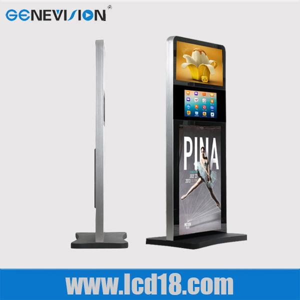 Indoor 32 Inch Lcd Advertising Player Touch Screen Kiosk Digital Signage Totem Three Screen