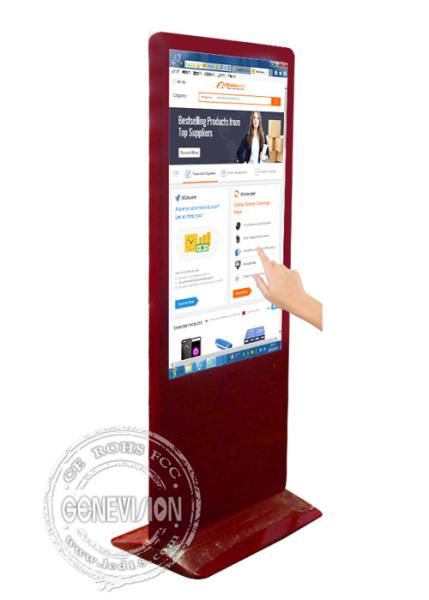 Totem Touch Screen Kiosk For Shopping Mall / 55 Inch Lcd Digital Signage Display Advertising