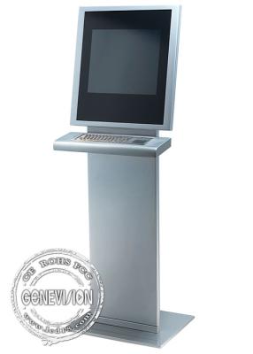 China Free standing advertising Kiosk Digital Signag display touch screen checking information keyboard for sale