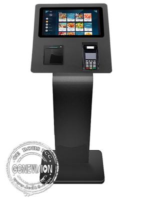 China 15.6 Inch WiFi Landscape Self Service Kiosk With Printer And Scanner Black Color for sale