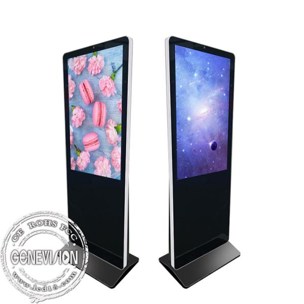 43 Inch Touch Screen Kiosk With Camera And Speaker Floor Standing Display