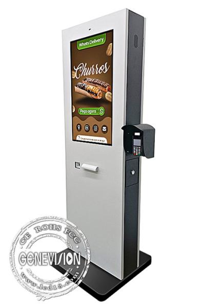 Outdoor Restaurant 32 Inch Touch Screen Kiosk IP65 Waterproof