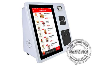 China 15.6 Inch Touch Screen Credit Card Payment Machine Self Service Table Standing for sale