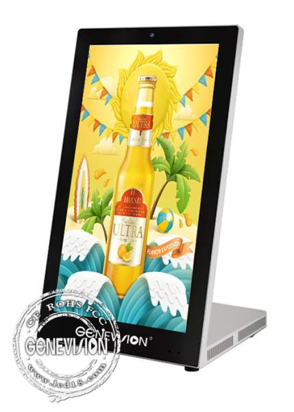 Super Slim Stylish 15.6 Inch Desktop Display Advertising For Restaurant