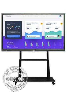China Anti Glare Glass 85 Inch 4K Flat IR Touch Screen Panel Android Win 10 Dual System for sale