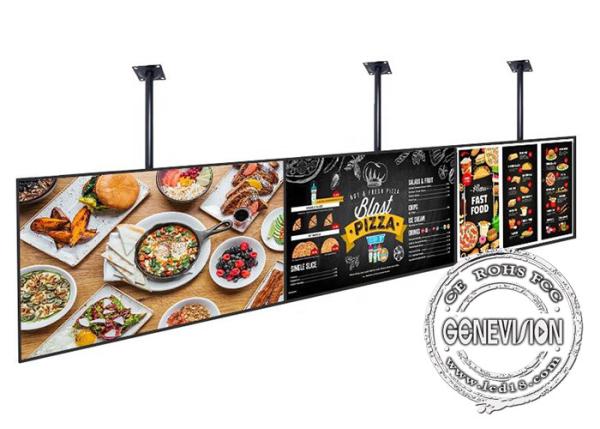 32 55 Inch LCD Digital Menu Boards Ceiling Mount Or Hanging For Display