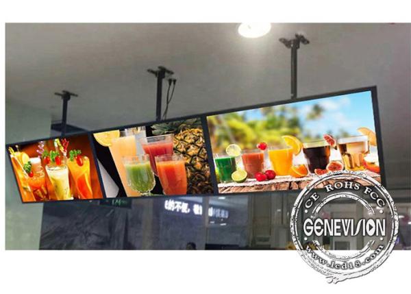 32 55 Inch LCD Digital Menu Boards Ceiling Mount Or Hanging For Display