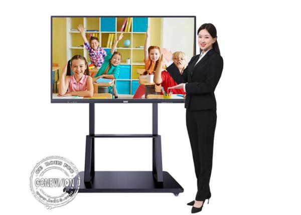 86 Inch 98 Inch 4K UHD 20 Points Touch Screen Whiteboard  Interactive Digital