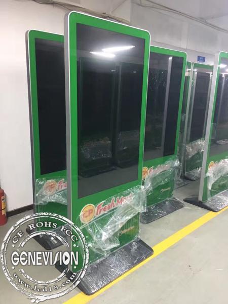 55inch 700cd/m2 Brightness Android Customized Logo Kiosk Digital Signage Stand Remote Managing Advertising Screen