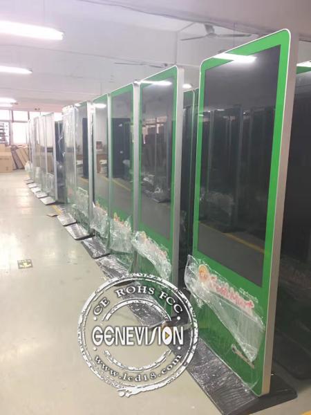 55inch 700cd/m2 Brightness Android Customized Logo Kiosk Digital Signage Stand Remote Managing Advertising Screen