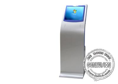 China Impresión interactiva del recibo de la ayuda del podio de la señalización de Digitaces del quiosco de la pantalla táctil de la impresora en venta