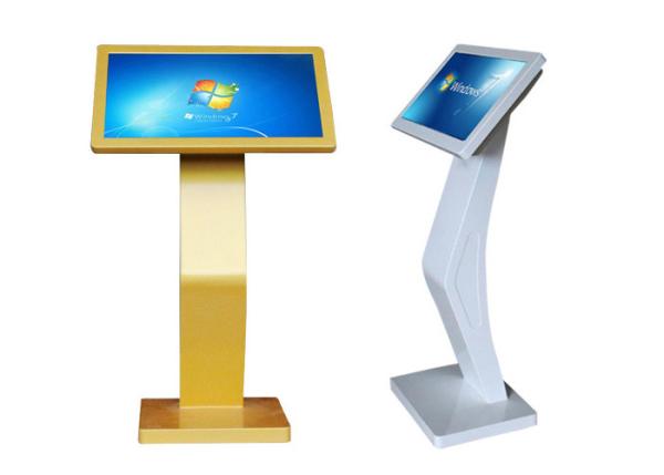 Golden Color shopping mall kiosk touch screen Kiosk monitor advertising , MAD -215T-P