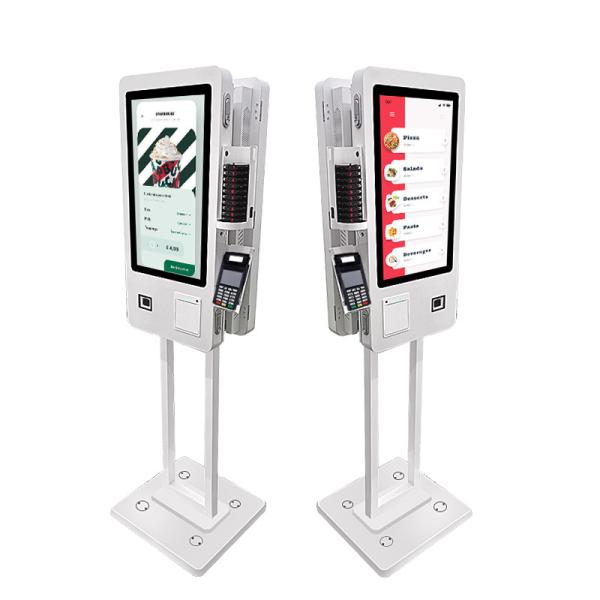 Wifi LCD Digital Signage Self Service With Ordering Payment Scanning Analytics