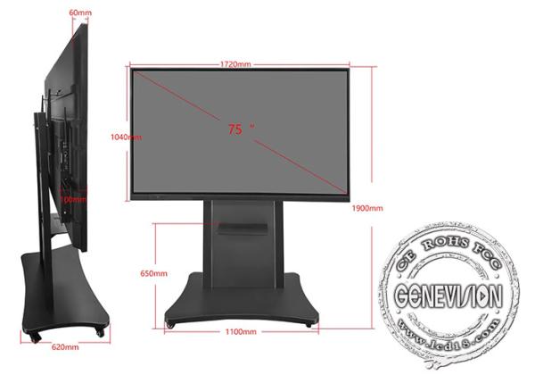 65 Inch Touch Screen Electronic White Board Active Smart Interactive For Teaching Conference