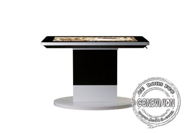 43 Inch Metal Case Tempered Glass PCAP Touch Table With 10 Touch Point For Coffee Shop