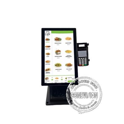 China 15.6 24 27 Inch Automatic Payment Terminal Touch Kiosks With Printer And Pos Bracket For Counter for sale