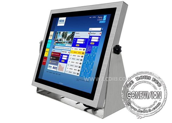 17 inch Stainless Steel IP68 Wall Mount Table Standing Touch Screen Waterproof Outdoor Digital Signage