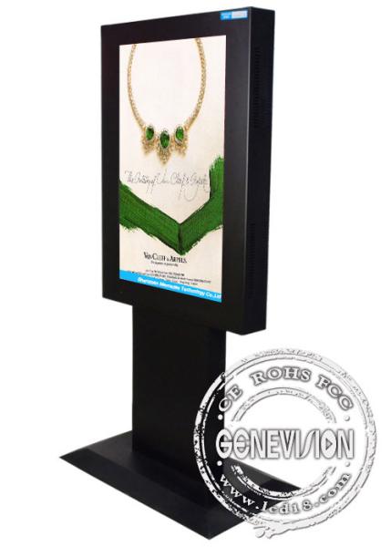 IP55 32inch Floorstanding LCD Screen Kiosk, 1366*768 HD Digital Kiosk