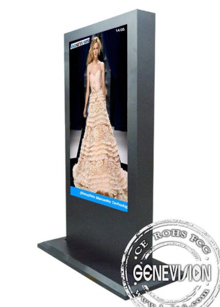 55 Inch IP65 Waterproof Outdoor Digital Signage Kiosk Air Conditioner Inside