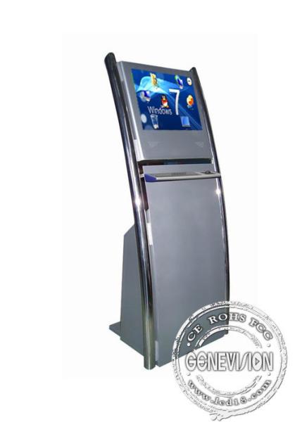 Interactive 22 Inch Digital Touchscreen Kiosk All In One Floor Standing