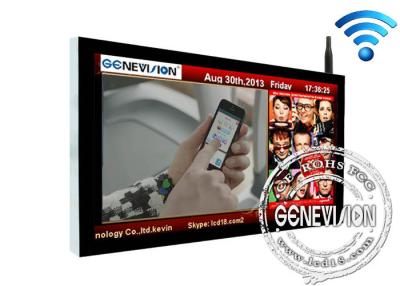 China 65 Inch TFT Wall Mounted Digital Signage Wifi , LCD Advertising Display Screen for sale