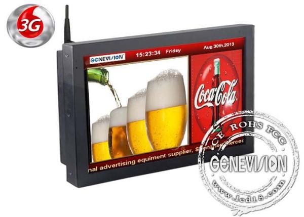 110V - 240V AC Advertising Wifi Digital Signage Displays With Format Sd Card