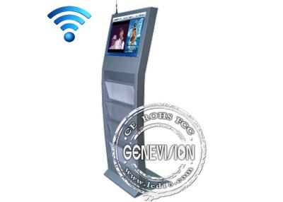 China 15inch Touch Screen Interactive Kiosk Newspaper Stand Kiosk support 3G, WIFI Internet Connection for sale