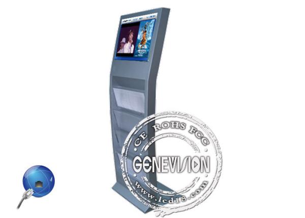 Floor Standing 22 Inch Kiosk Digital Signage , 16 / 10 Aspect Ratio 3g Lcd Screen