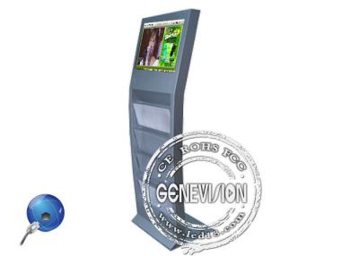 China 19 inch WIFI Magazine Holder 3G Digital Signage Kiosk Android Totem with Book Holder for sale
