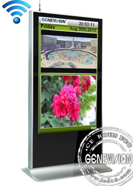 65inch big LCD kiosk digital signage with 4G, Android remote control advertising stand with WIFI