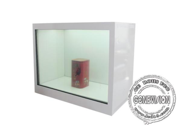 10.1 Inch Super Market Goods Shelf Transparent Lcd Showcase One Year Warranty