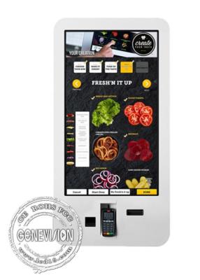 China Touch Screen POS machine Self-service Interactive Display Restaurant Smart Wall mount LCD Display for sale