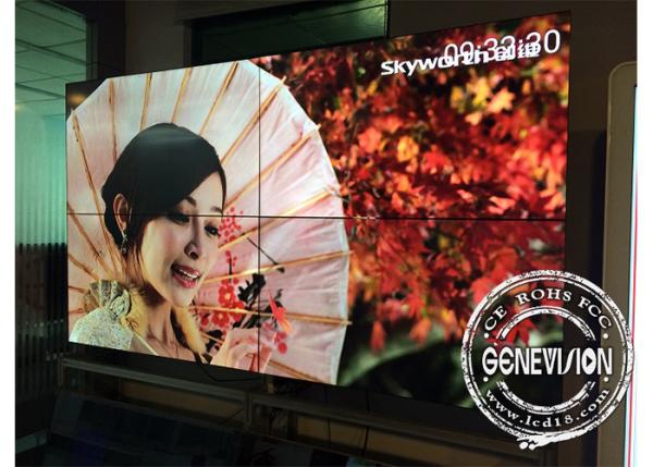 CCC 250W 55 Inch LCD Digital Signage Video Wall Ultra Narrow Bezel 1.8mm