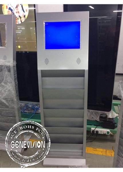 Floor Standing 22 Inch Kiosk Digital Signage , 16 / 10 Aspect Ratio 3g Lcd Screen