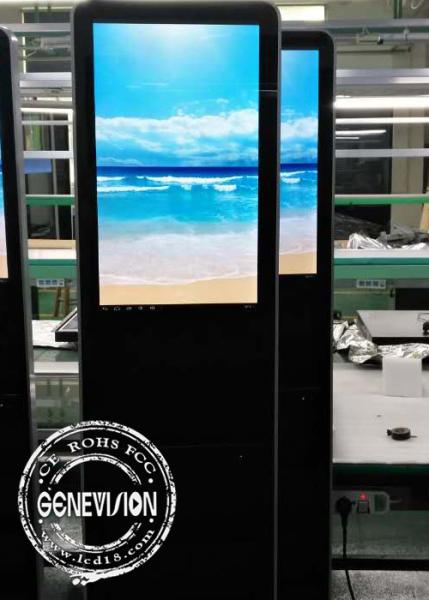 Indoor TFT Free Standing Full HD Totem Digital Signage Wifi Brochure Magazine Holder Kiosk