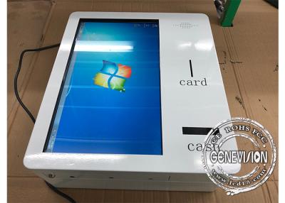China 21.5 Inch Wall Mount Smart IR Touchscreen Self Service Machine With Cash Receiver for sale