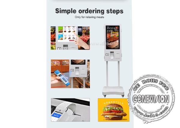 24inch Android Menu Screen All In One Pos Machine Ordering Food Restaurant Self Service Kiosk