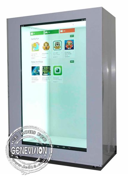 15 Inch Landscape And Portrait Transparent Display Monitor , USB Update Transparent Digital Signage