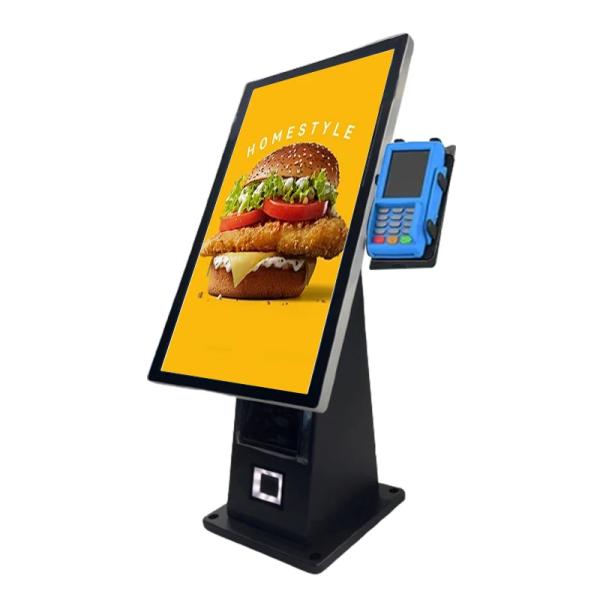 10 Point PCAP Touch Screen Self Service Kiosk In Black For Enhanced User Experience