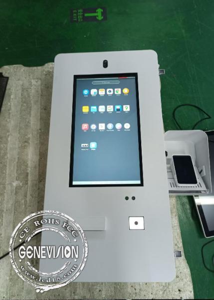 21.5 Inch Outdoor Food Truck  Self Service Kiosk With Fan 5MP Camera