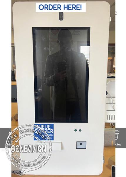 21.5 Inch Outdoor Food Truck  Self Service Kiosk With Fan 5MP Camera