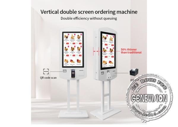 32inch Double Sided Touch Screen Payment Terminal for Restaurant Self Service Ordering Kiosk