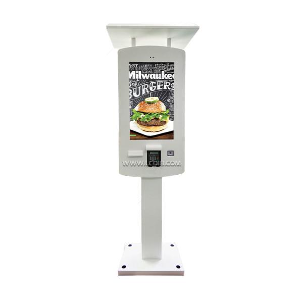 21.5-43 Inch Restaurants Outdoor Payment Kiosk With POS Reading Two D Code Scanning