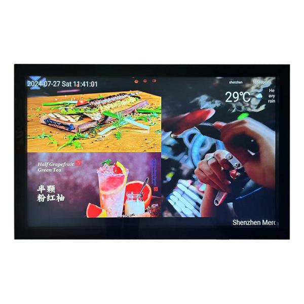 Cinema 55 Inch Super Thin Aluminum Heat Dissipation Outdoor LCD Advertising Display In 2000nits Brightness