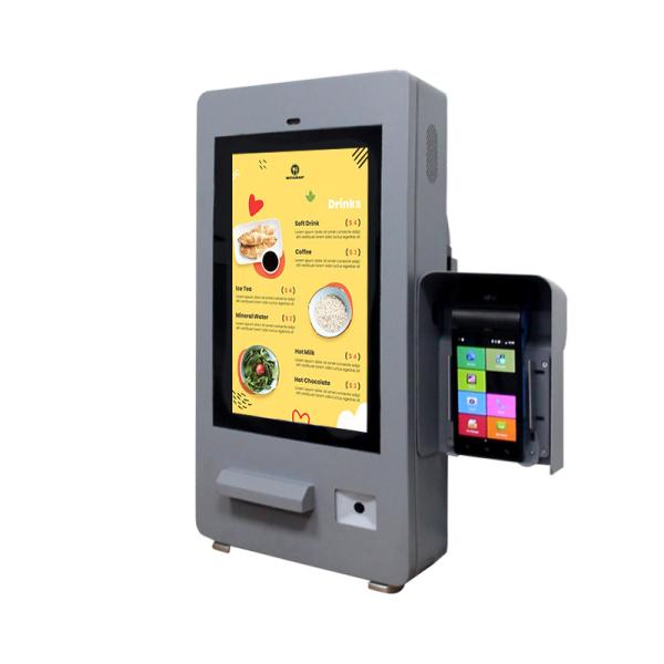 32 Inch High Brightness IP65 Waterproof Outdoor Self Ordering Payment Kiosk With Printer QR Code Scanner