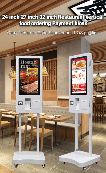 32in Aluminum Shell Self Service Touch Screen WiFi Kiosk