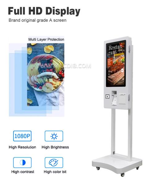 Android / Windows OS WiFi Touchscreen Self Service Payment Kiosk