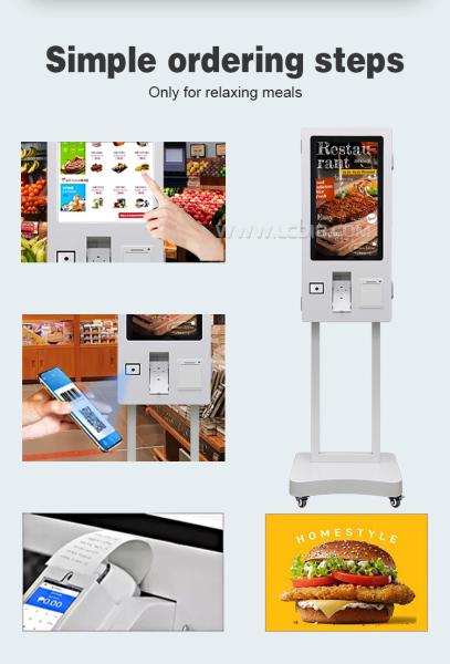 Android / Windows OS WiFi Touchscreen Self Service Payment Kiosk